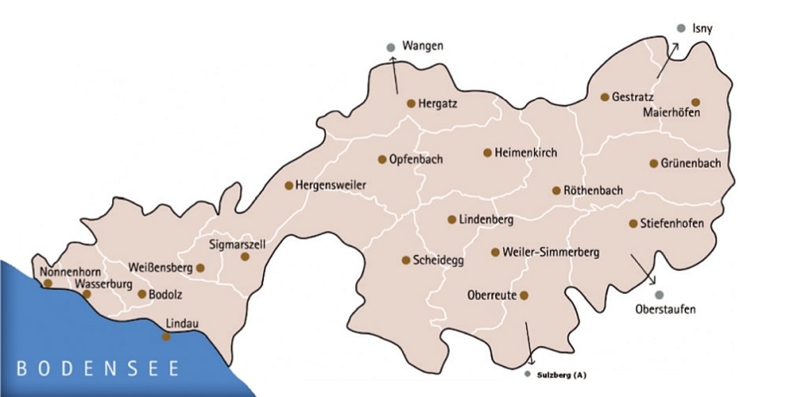 Streckennetz Westallgäu